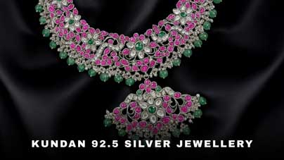 Travel with us - Kundan 92.5 Silver Jewellery